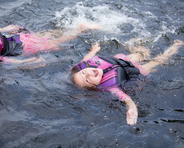 Fun in the Pond! | Outdoor wedding venues in Michigan