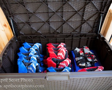 Lifejacket Storage | Outdoor wedding venues in Michigan